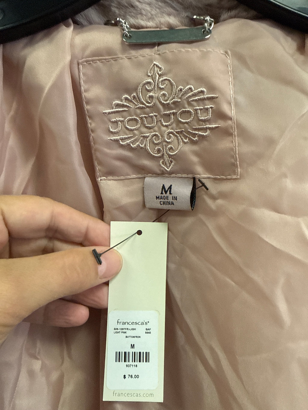 NWT JouJou Faux Fur Jacket (org$76)