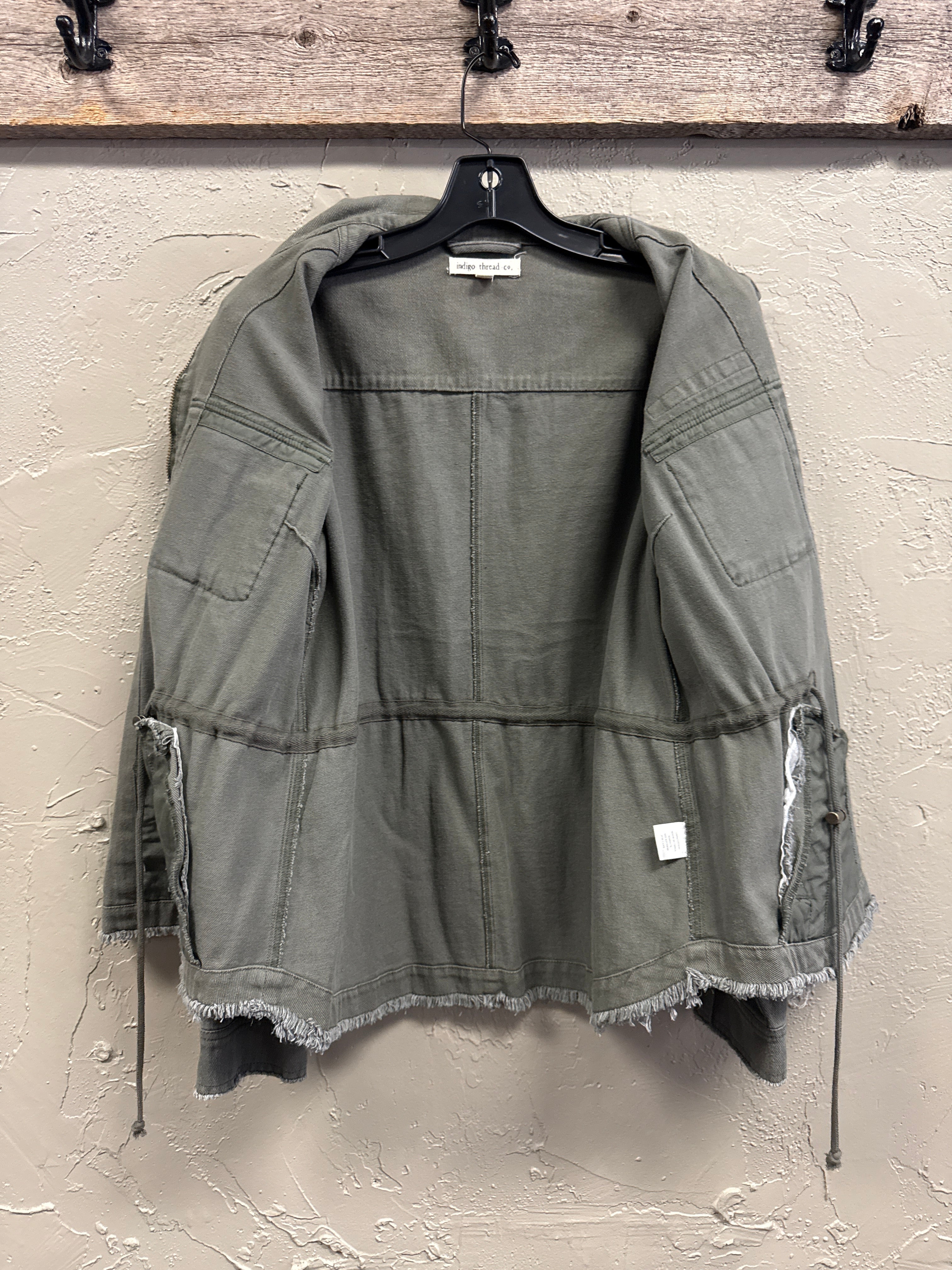 NWOT Indigo Thread Beaded Utility Jacket (org$95)