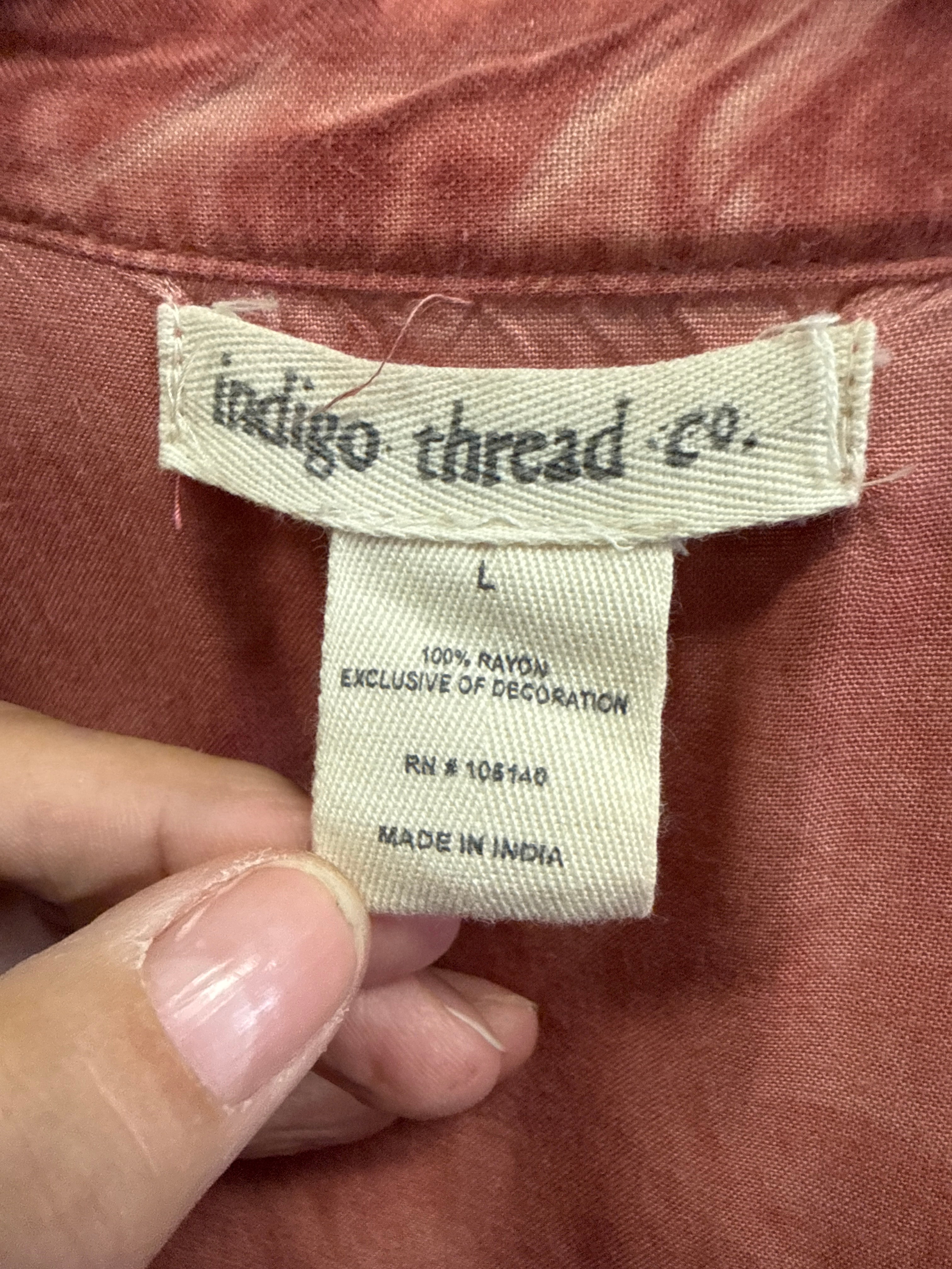NWOT Indigo Thread Babydoll Tunic (org$68)