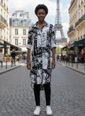 NWOT Live4Truth Newspaper Print Shirt Dress