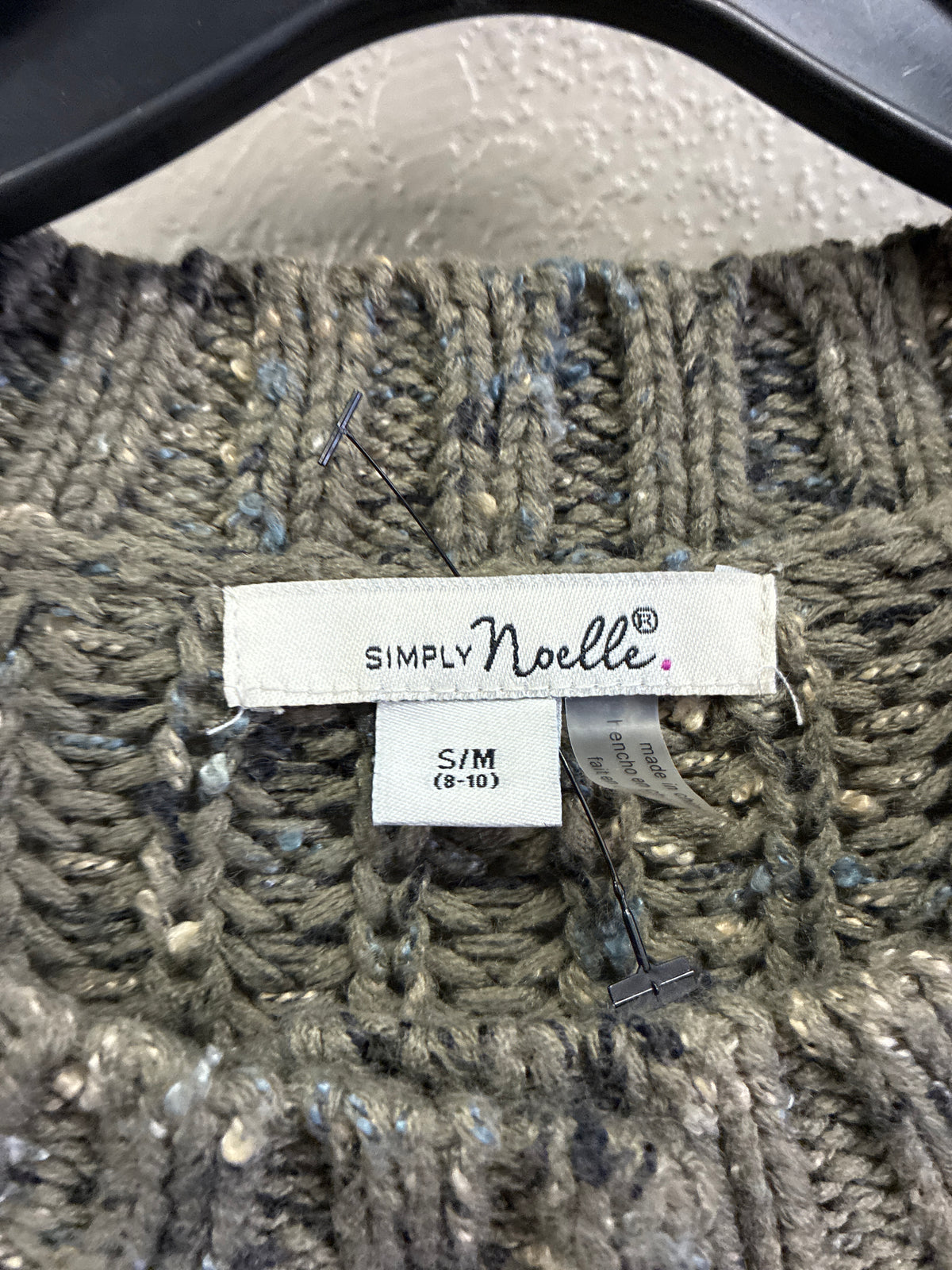 NWOT Simply Noelle Poncho Sweater (org$48)