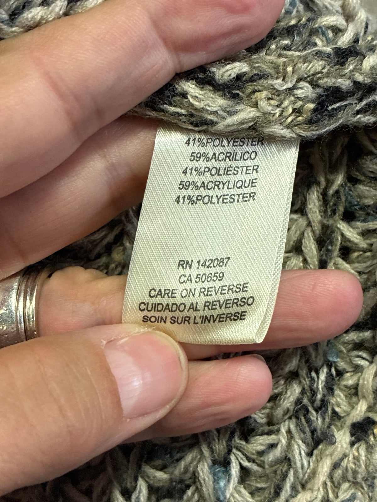 NWOT Simply Noelle Poncho Sweater (org$48)