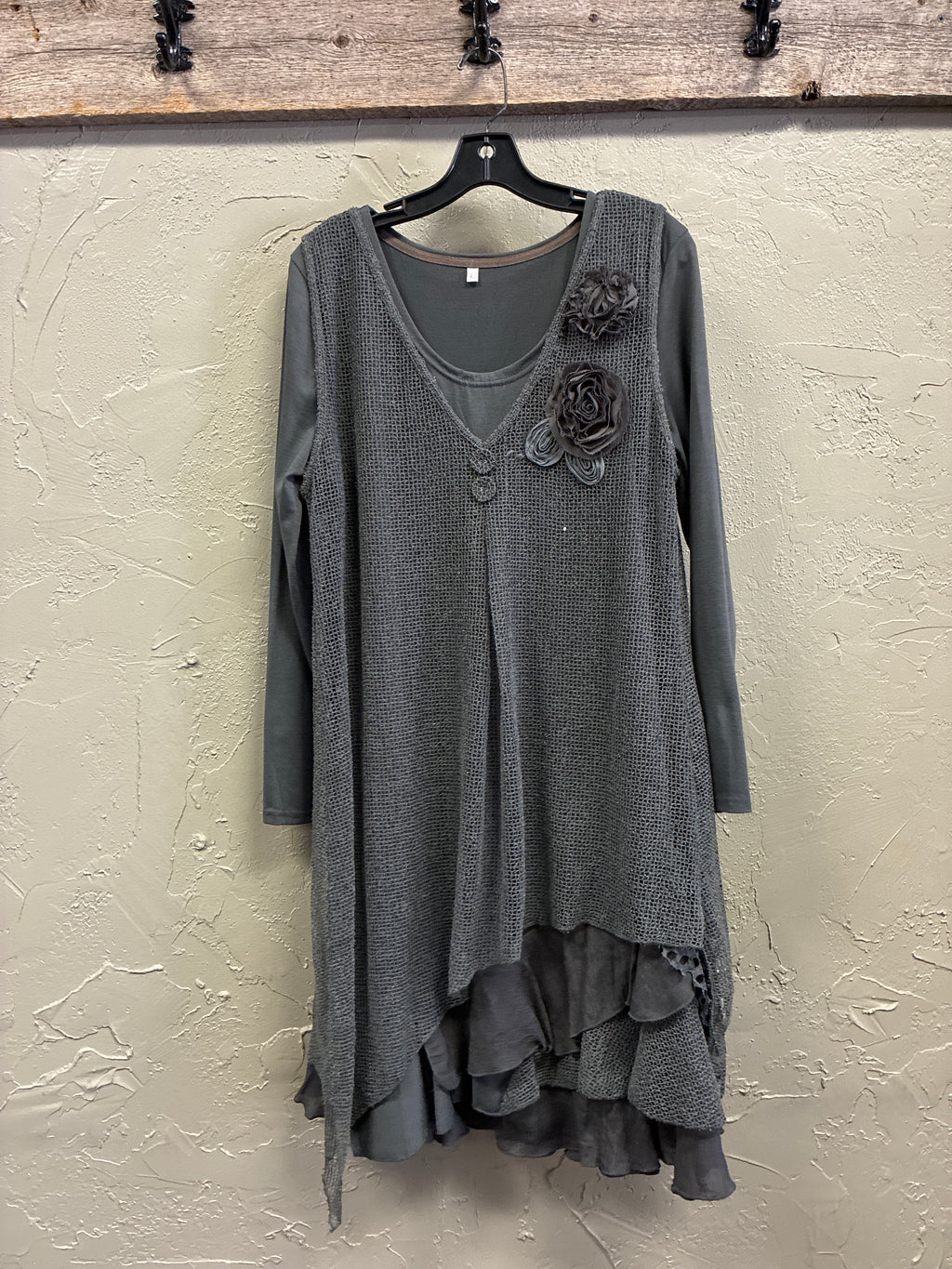 NWT Pretty Angel Layered Tunic (org$55)