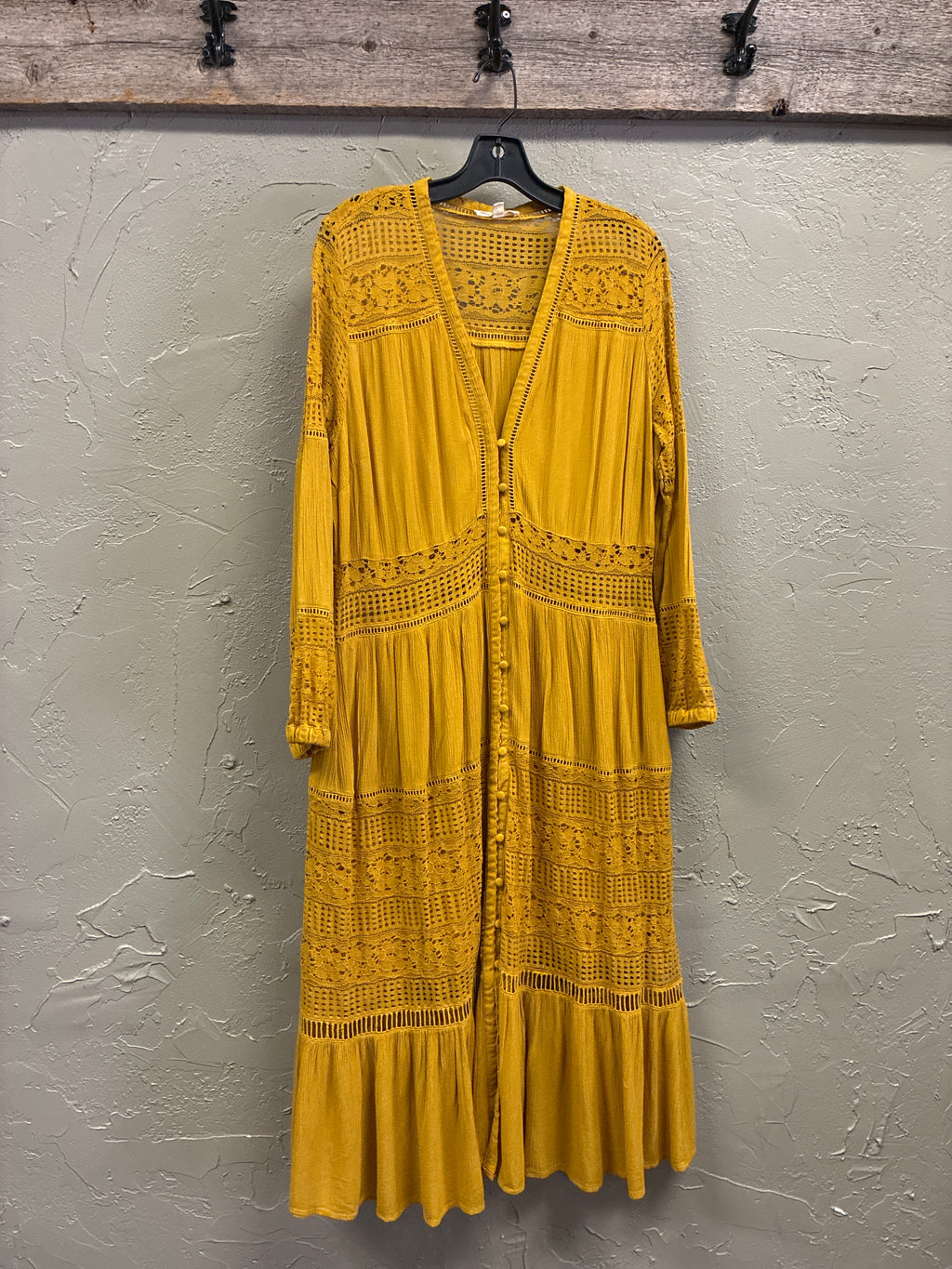 NWOT Indigo Thread Lace Insert Maxi (org$78)