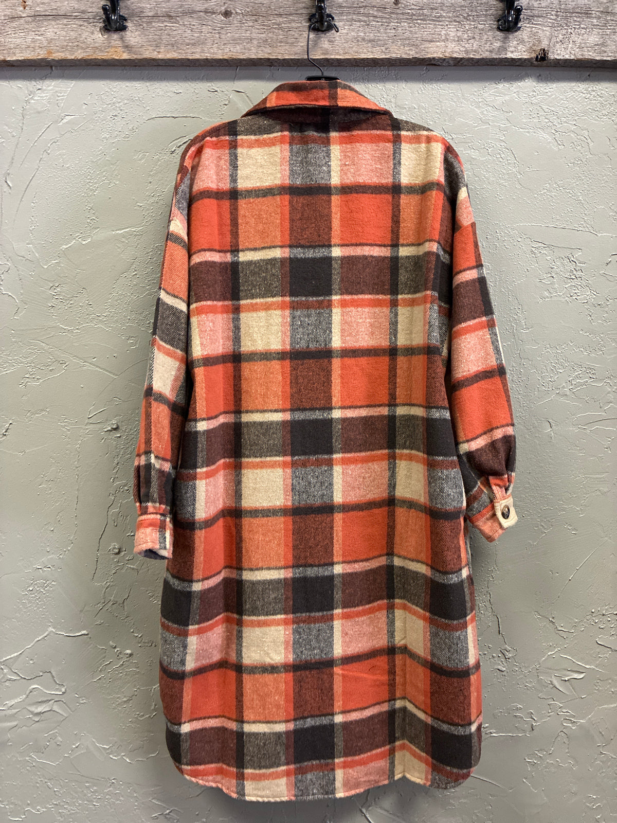 NWT Longline Plaid Shacket