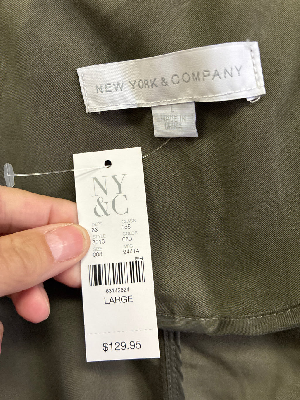 NWOT NY&Co Trench Coat (org$130)