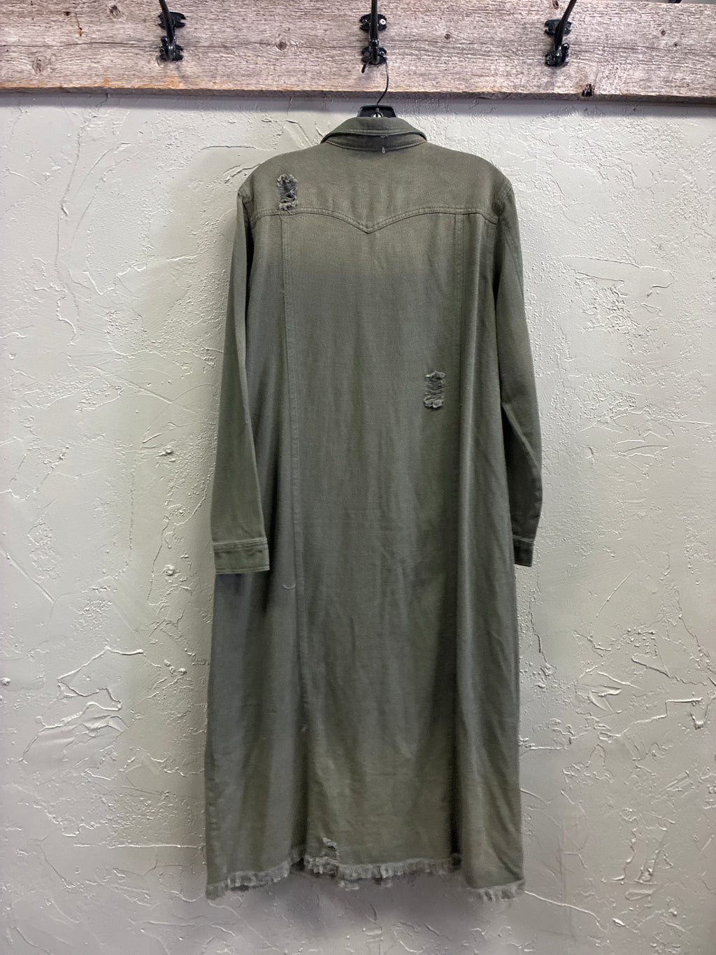 NWOT Indigo Thread Longline Utility Dress (org$108)
