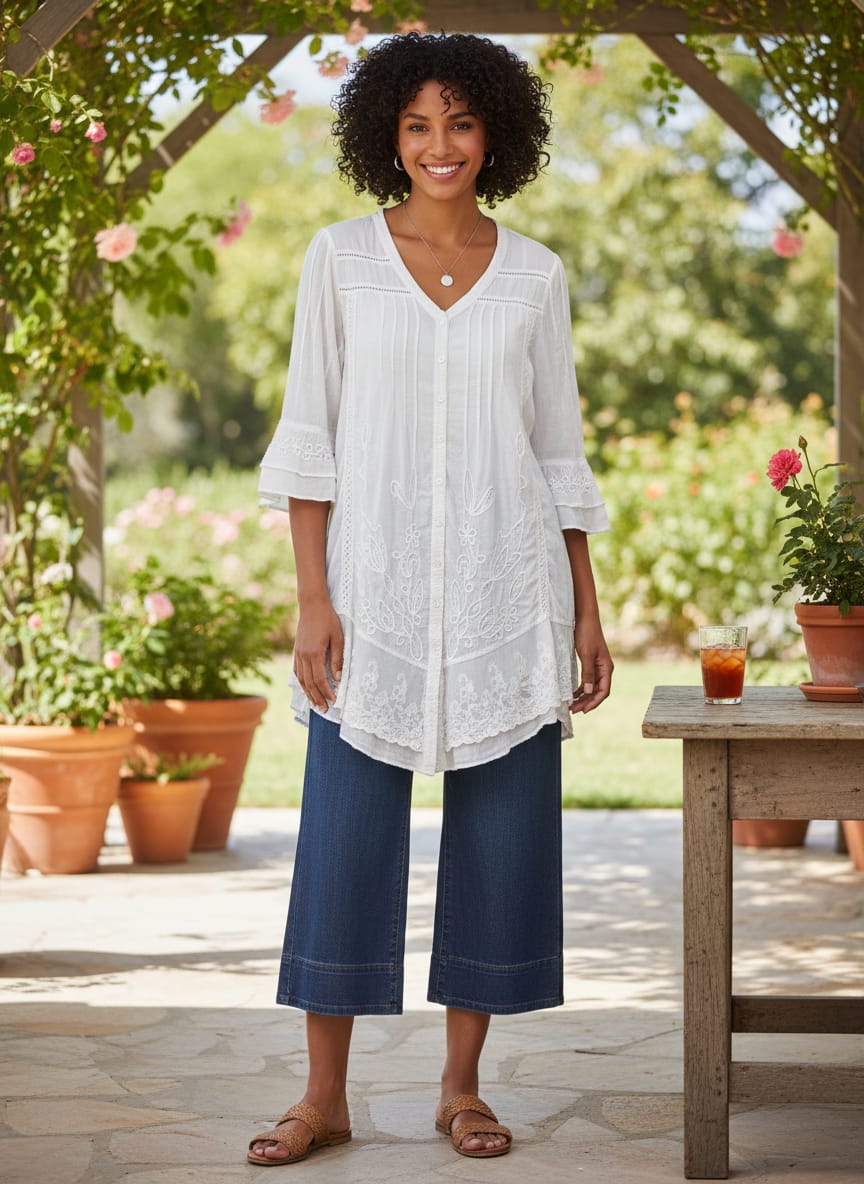 Gretty Zueger Cotton Tunic (org$135)