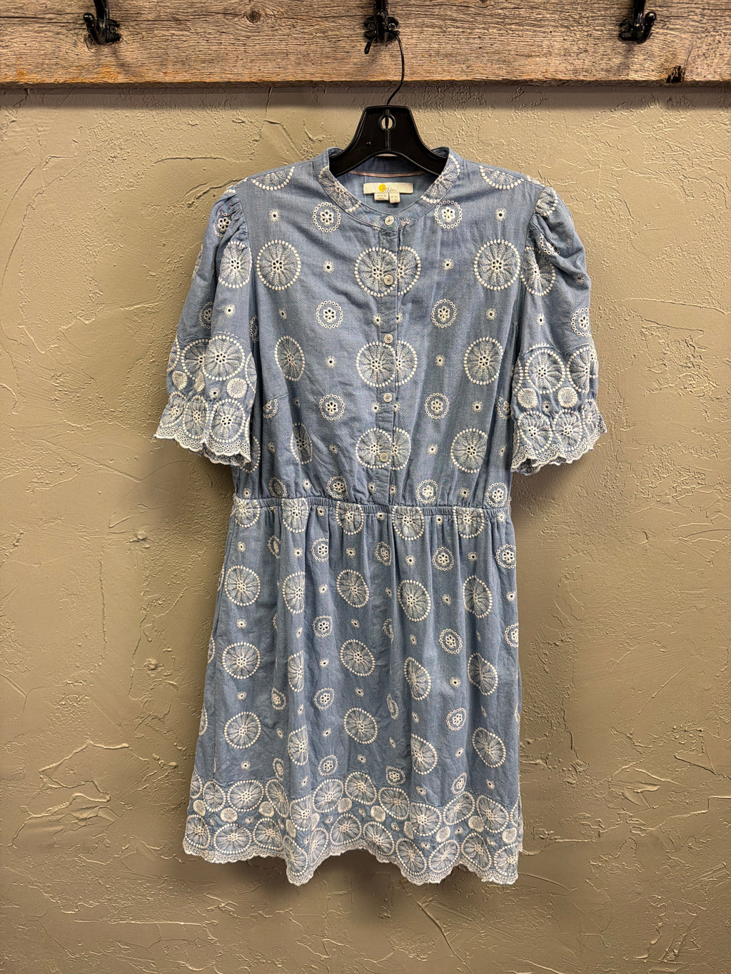 Boden Puff Sleeve Broderie Dress (org$170)