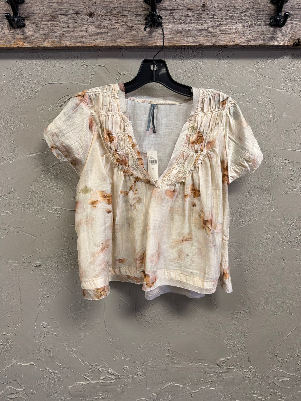 NWT Anthropologie Smocked Yoke Top (org$118)