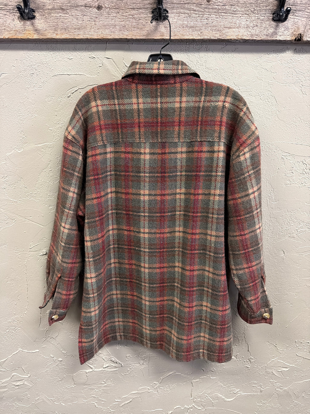 Vtg 90s RESIST Wool Shacket