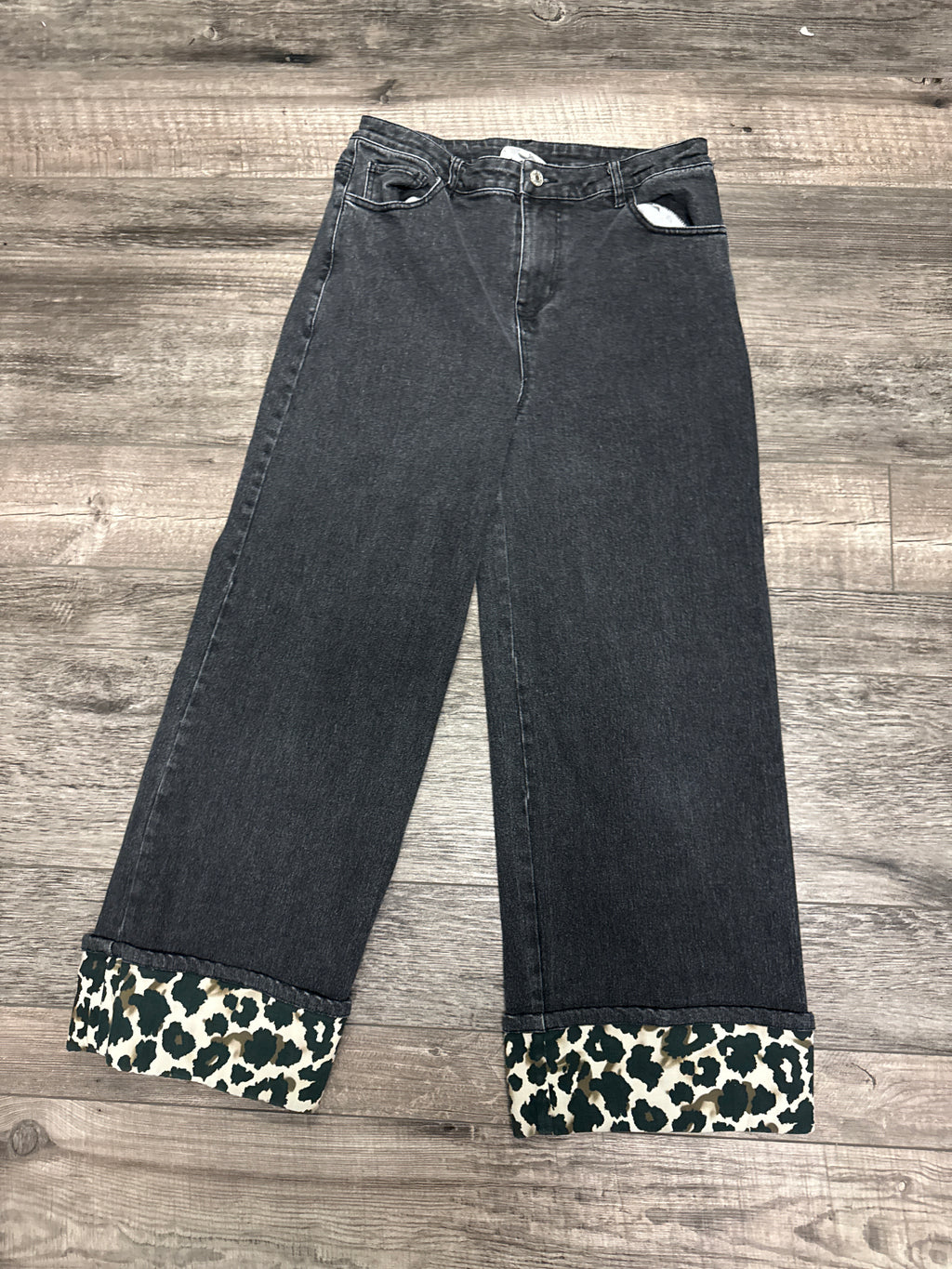 Entro Leopard Cuff Jeans (org$74)