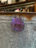 Iridescent Teardrop earrings