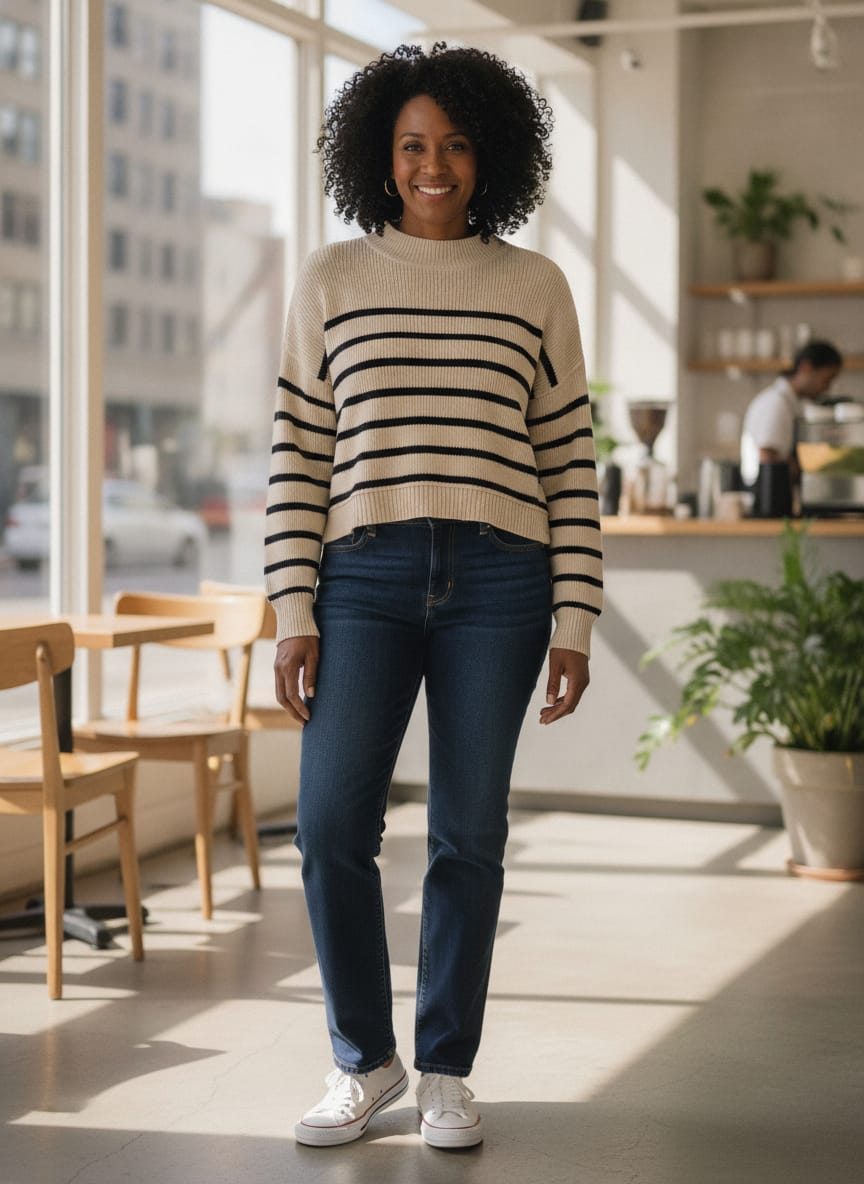 Blu Pepper Mock Neck Sweater