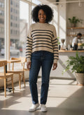 Blu Pepper Mock Neck Sweater