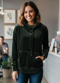 NWOT One World Luxe Velvet Hoodie (org$65)