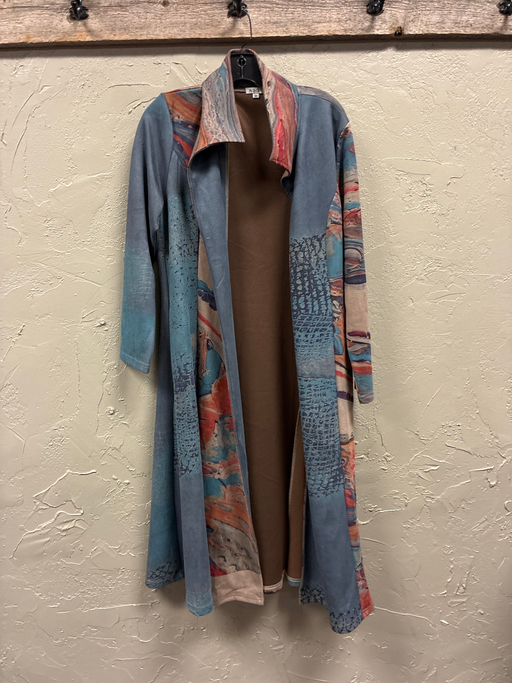 ADORE Faux Suede Duster Coat (org$145)
