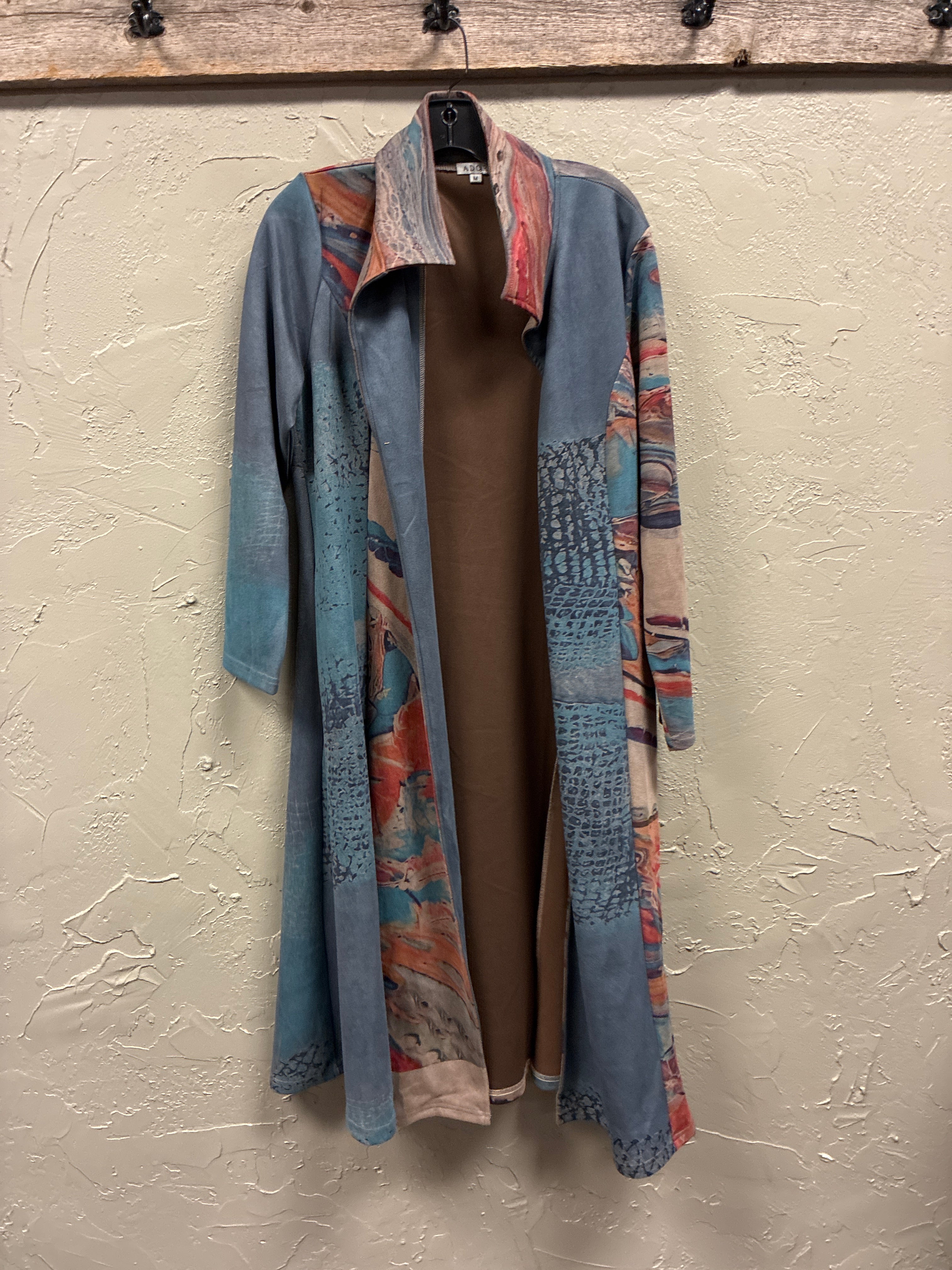 ADORE Faux Suede Duster Coat (org$145)