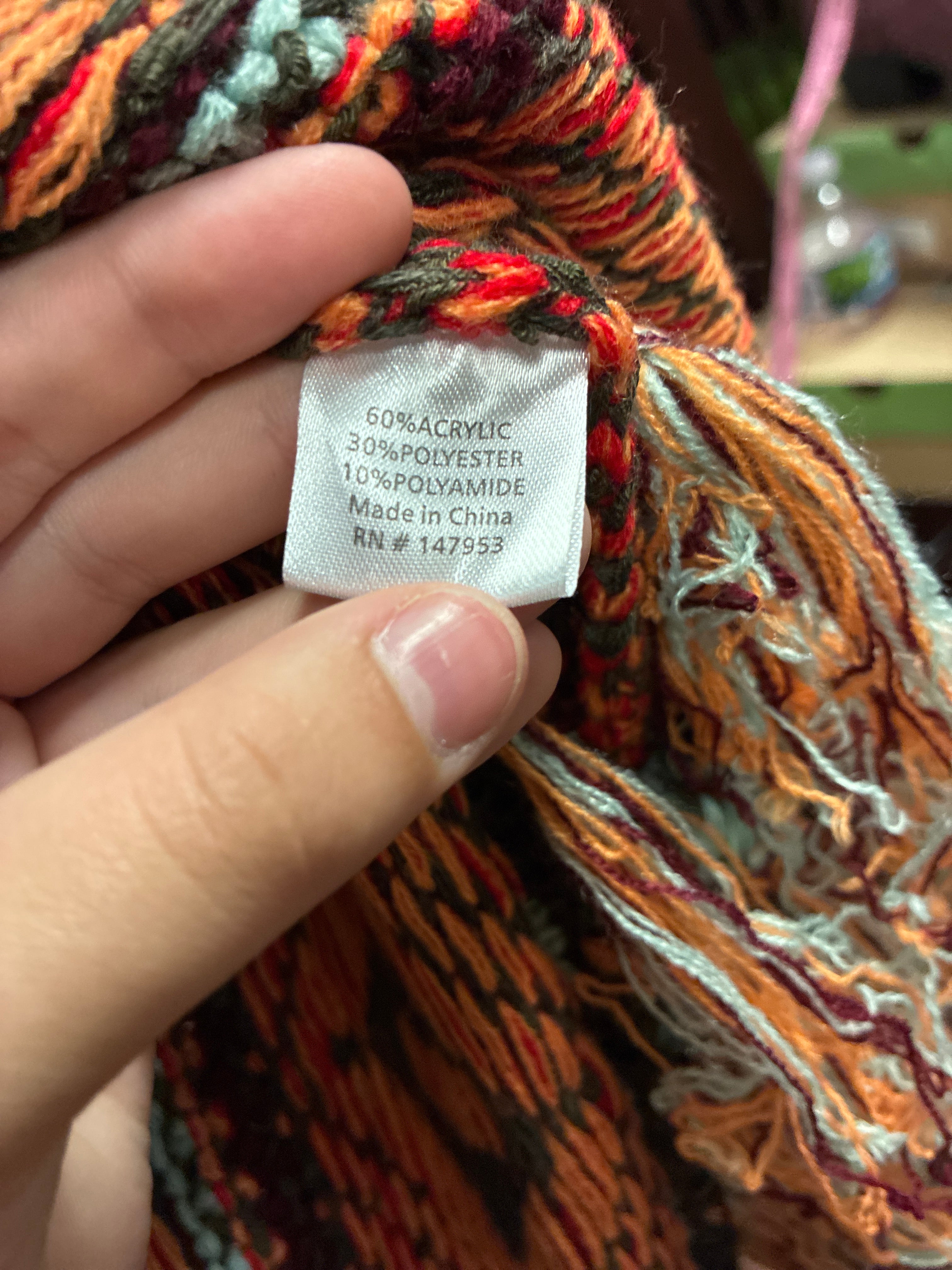 NWT Boho Sleeved Poncho
