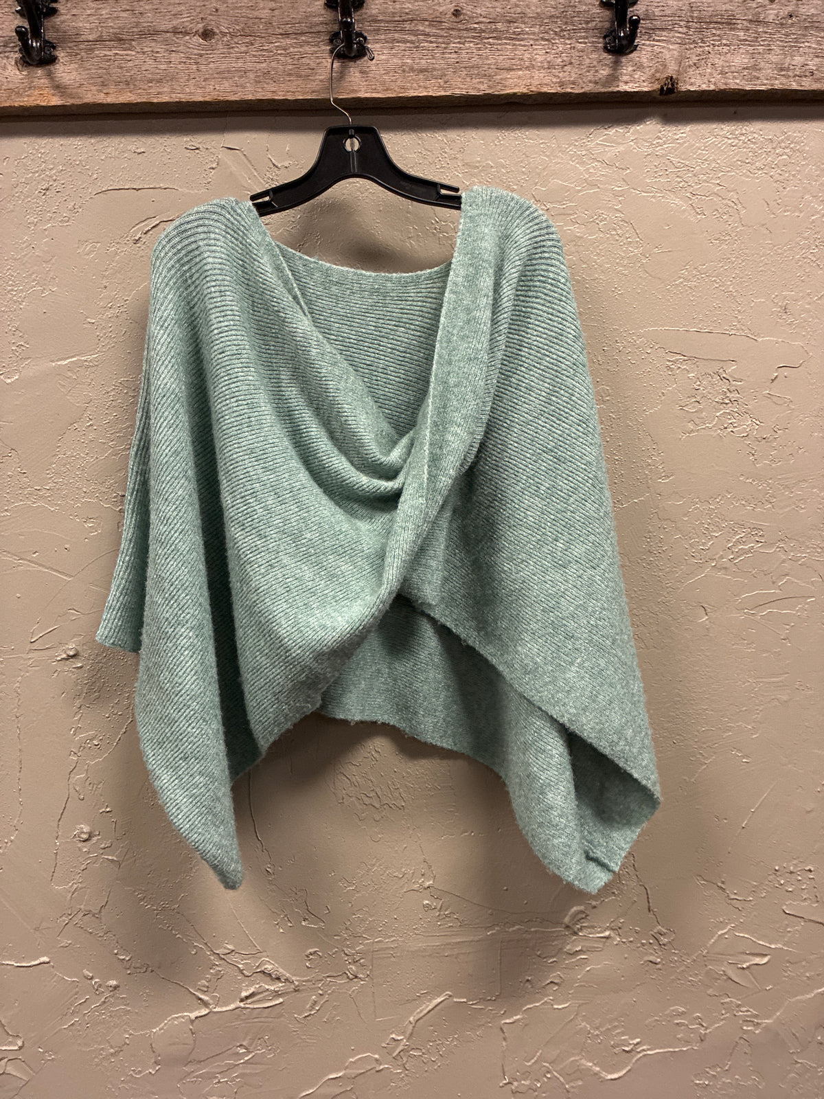 Twisted Poncho Sweater