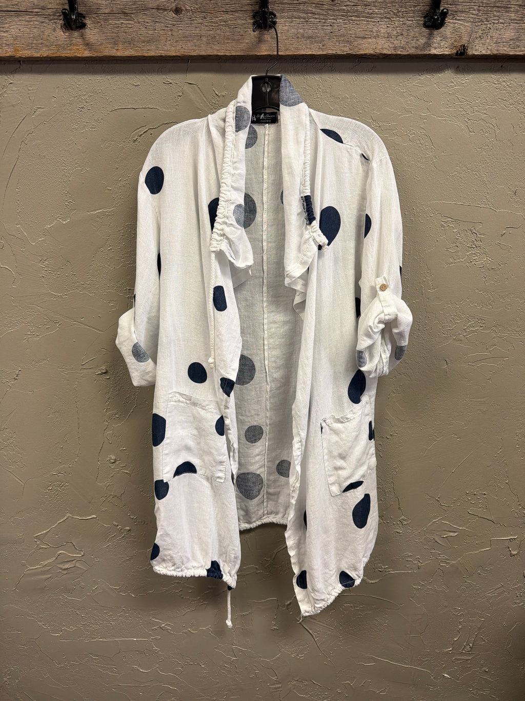 Bella Amore Oversized Linen Jacket (org$130)