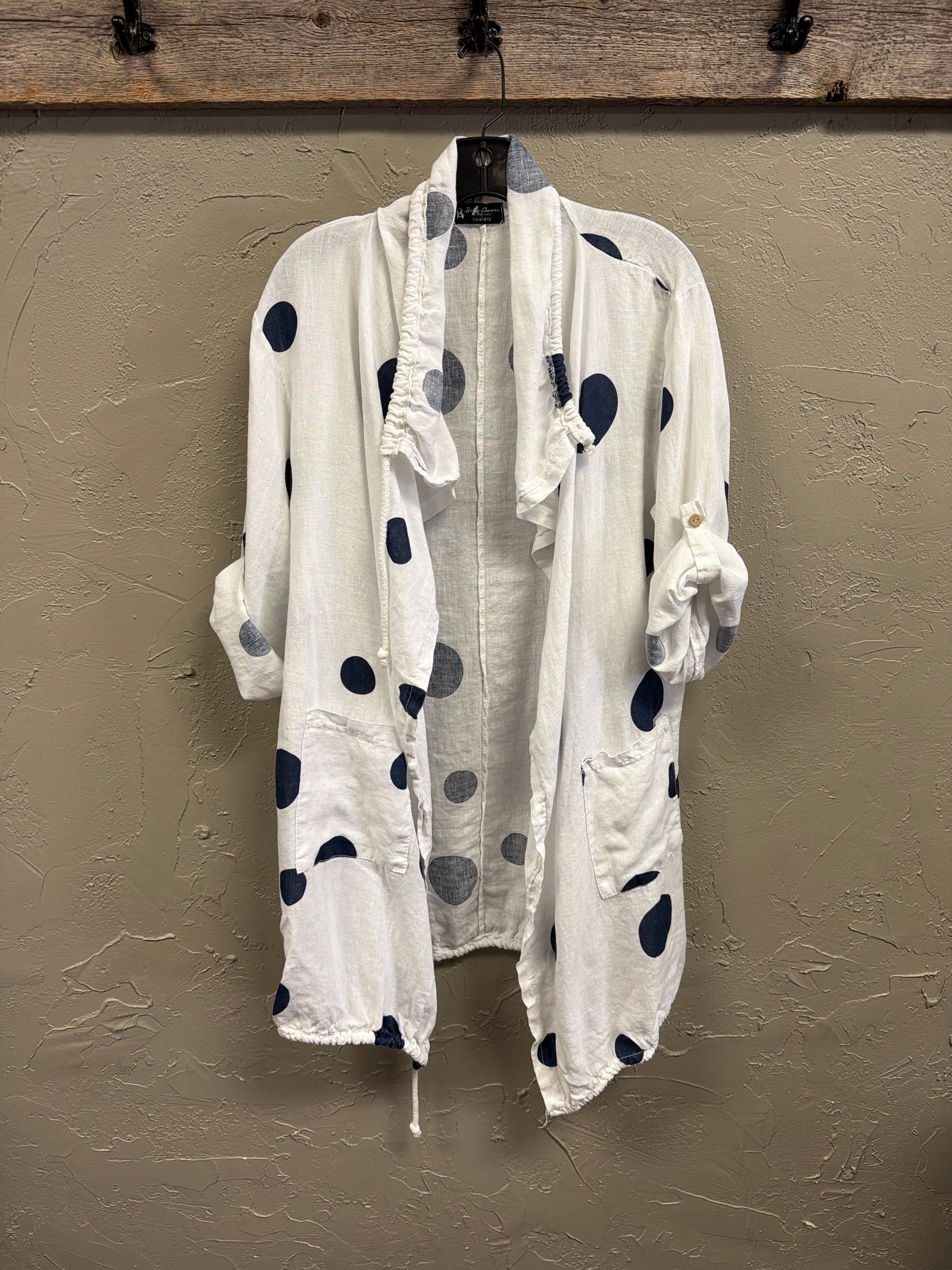 Bella Amore Oversized Linen Jacket (org$130)