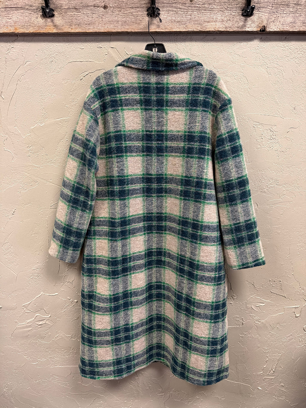 NWOT Indigo Thread Fuzzy Long Jacket (org$100)