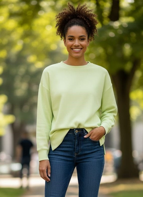 Danskin Luxe Soft Ribbed Crewneck