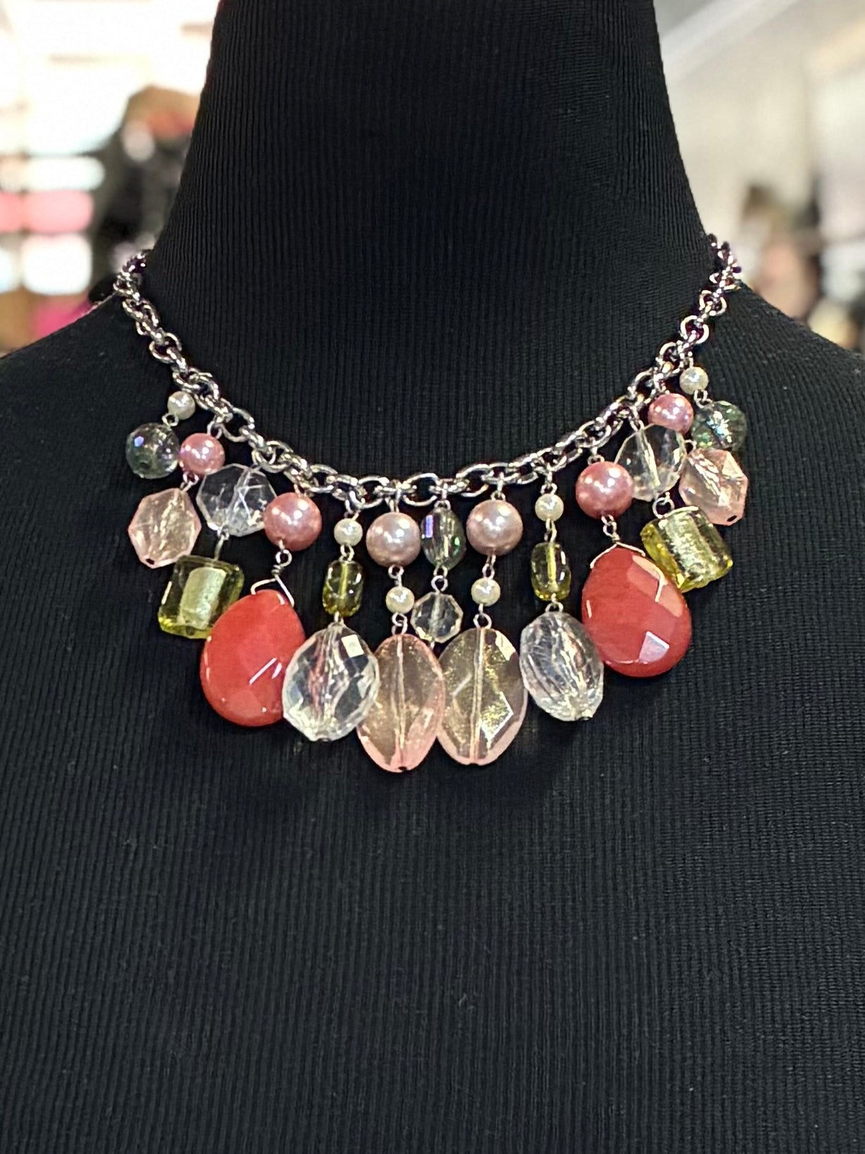 Lane Bryant Cluster Necklace (org$40)