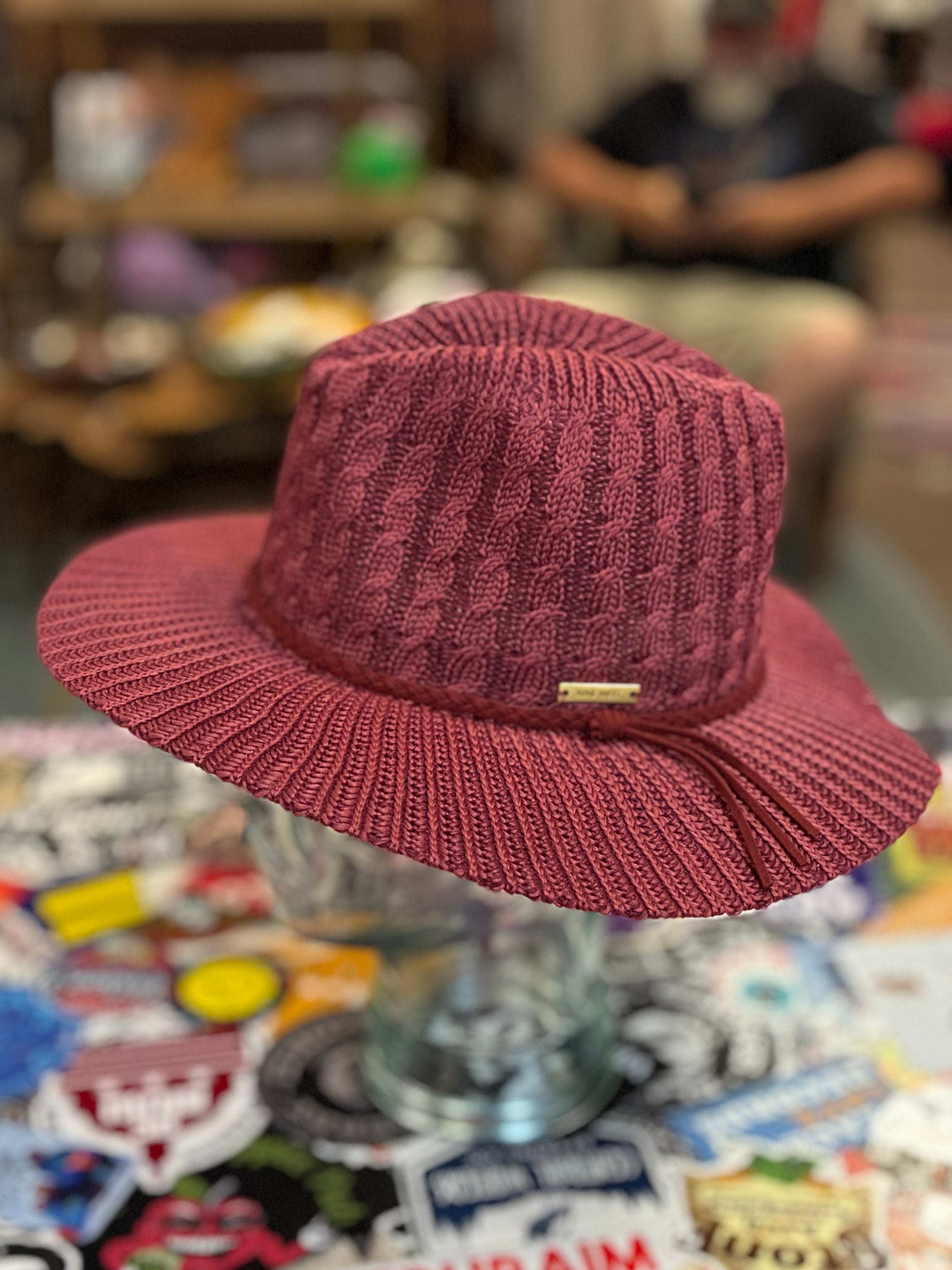NWT Nine West Rib Knit Panama Hat (org$42)