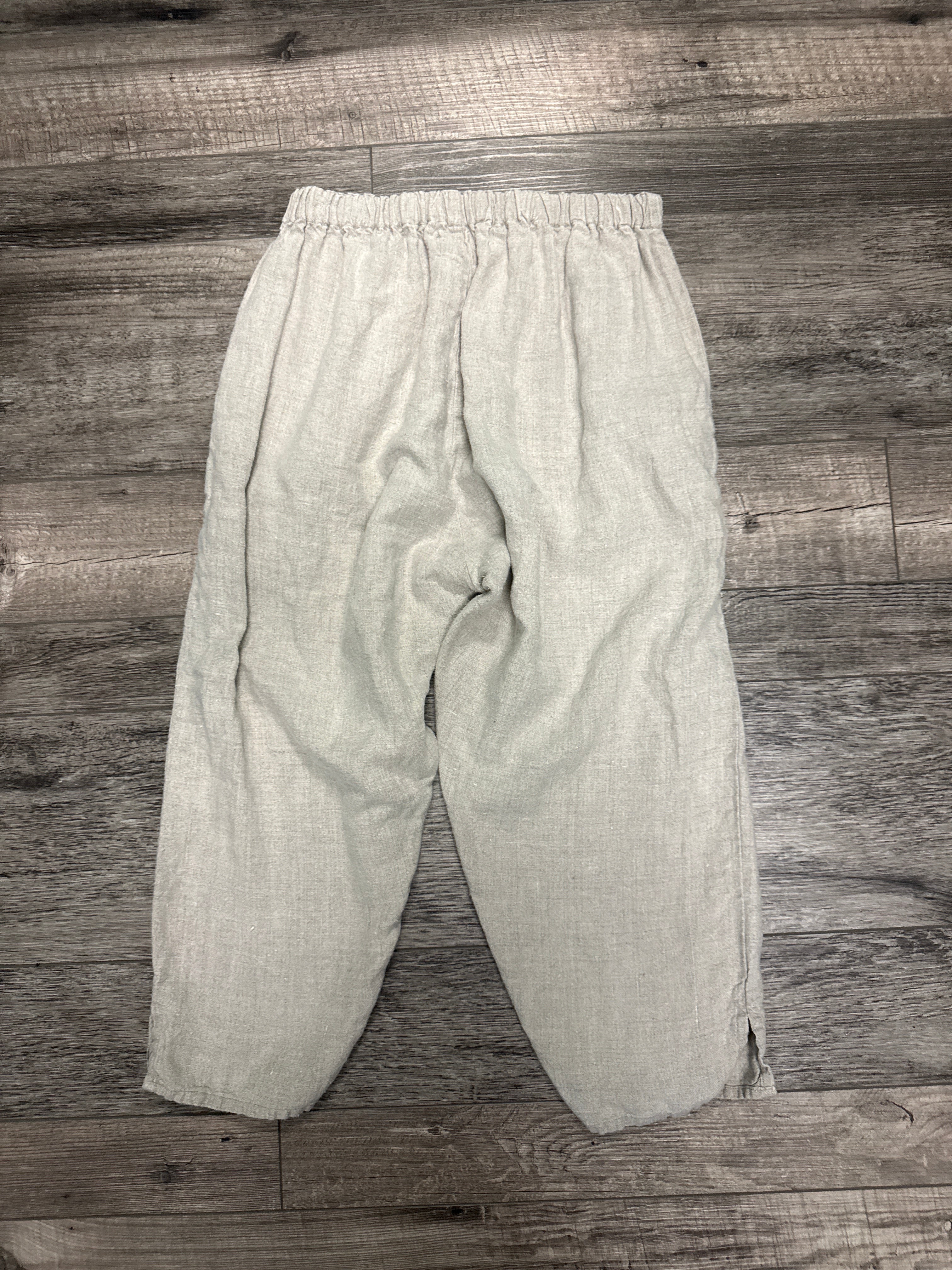 FLAX Linen Relaxed Crop Pant (org$130)