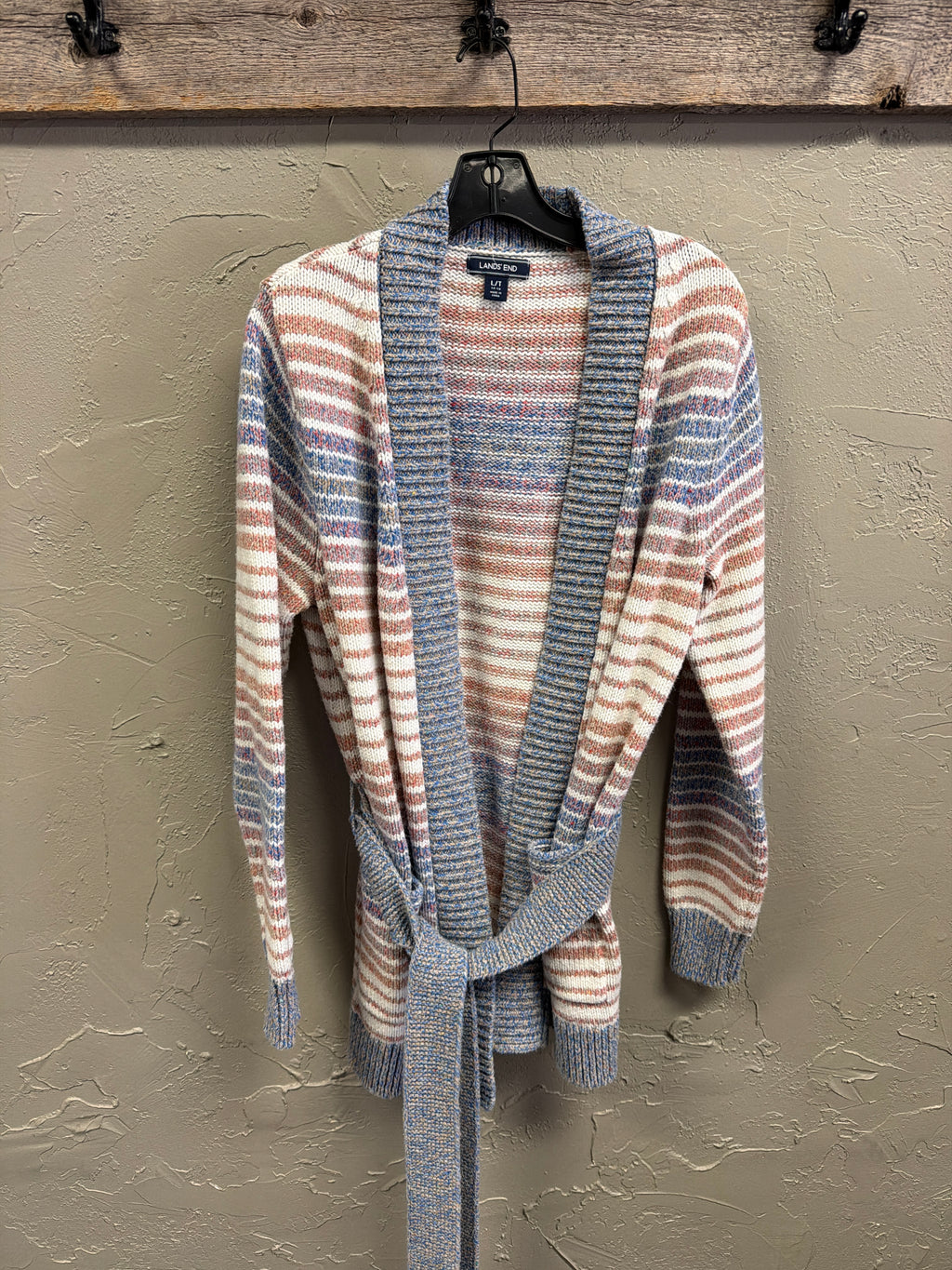Lands End Striped Knit Cardigan (org$80)