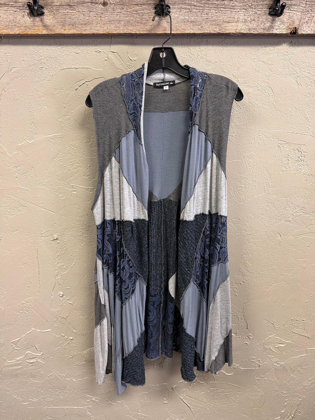 Surrealist USA Patchwork Vest (org$198)