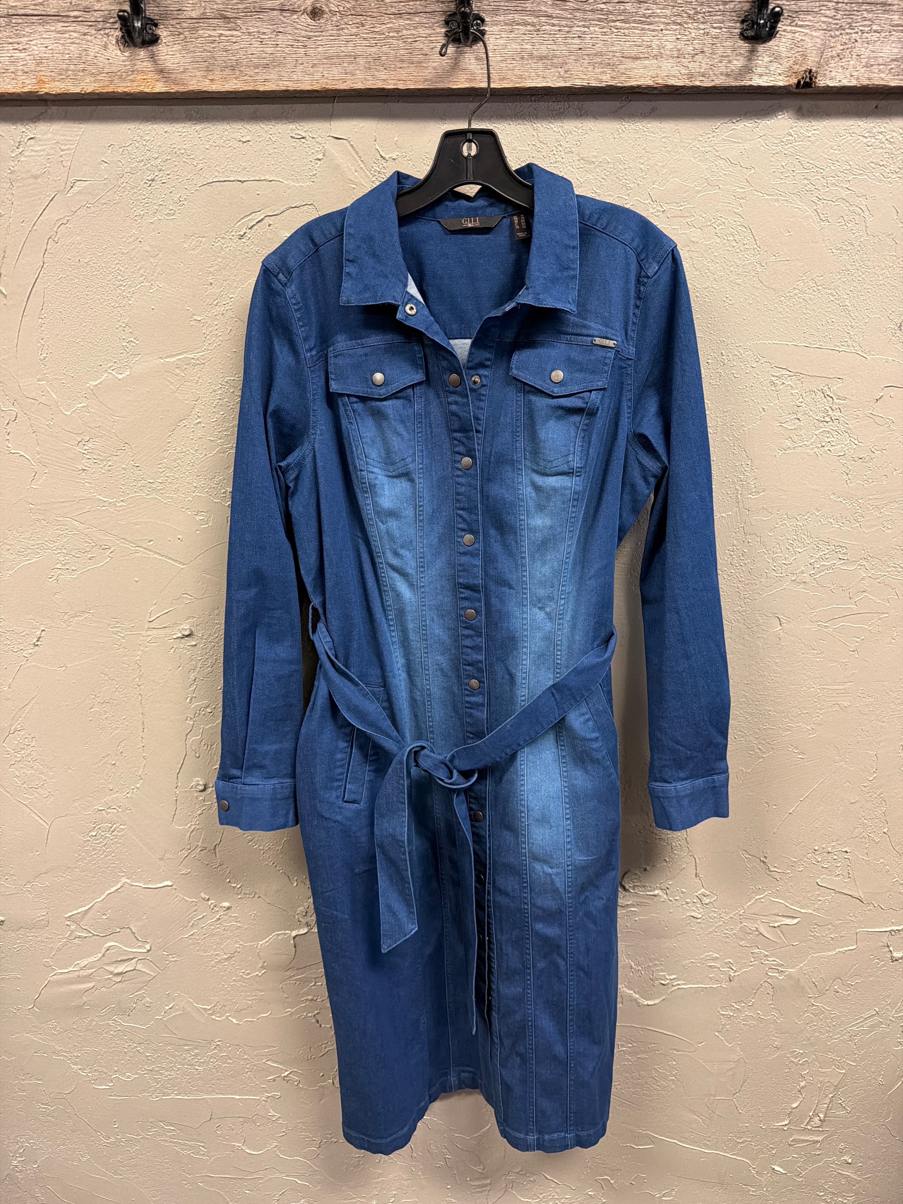 GILI Denim Duster Shirt Dress (org$89)