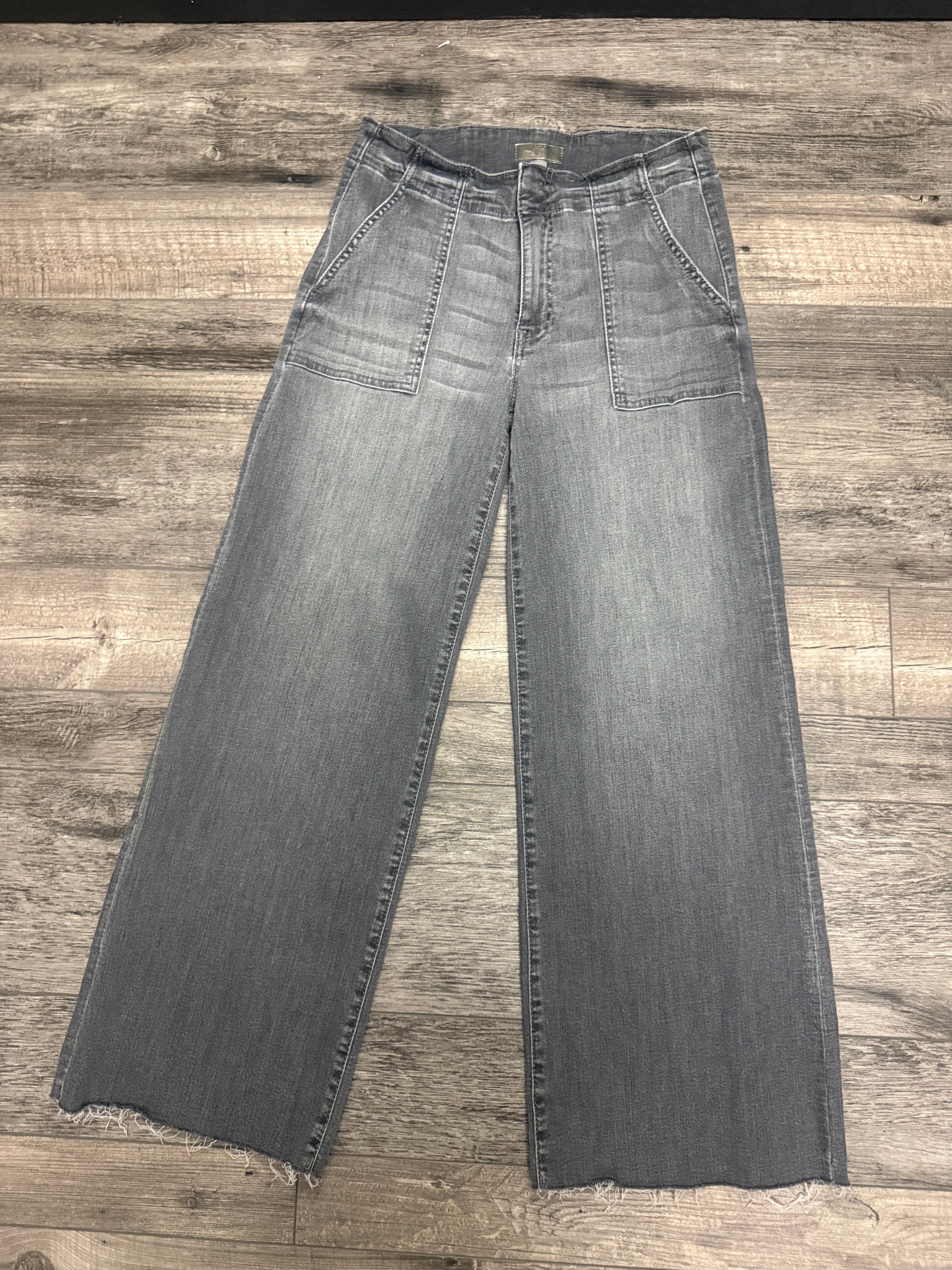 KUT Meg High-Rise Wide-Leg Jean (org$109)