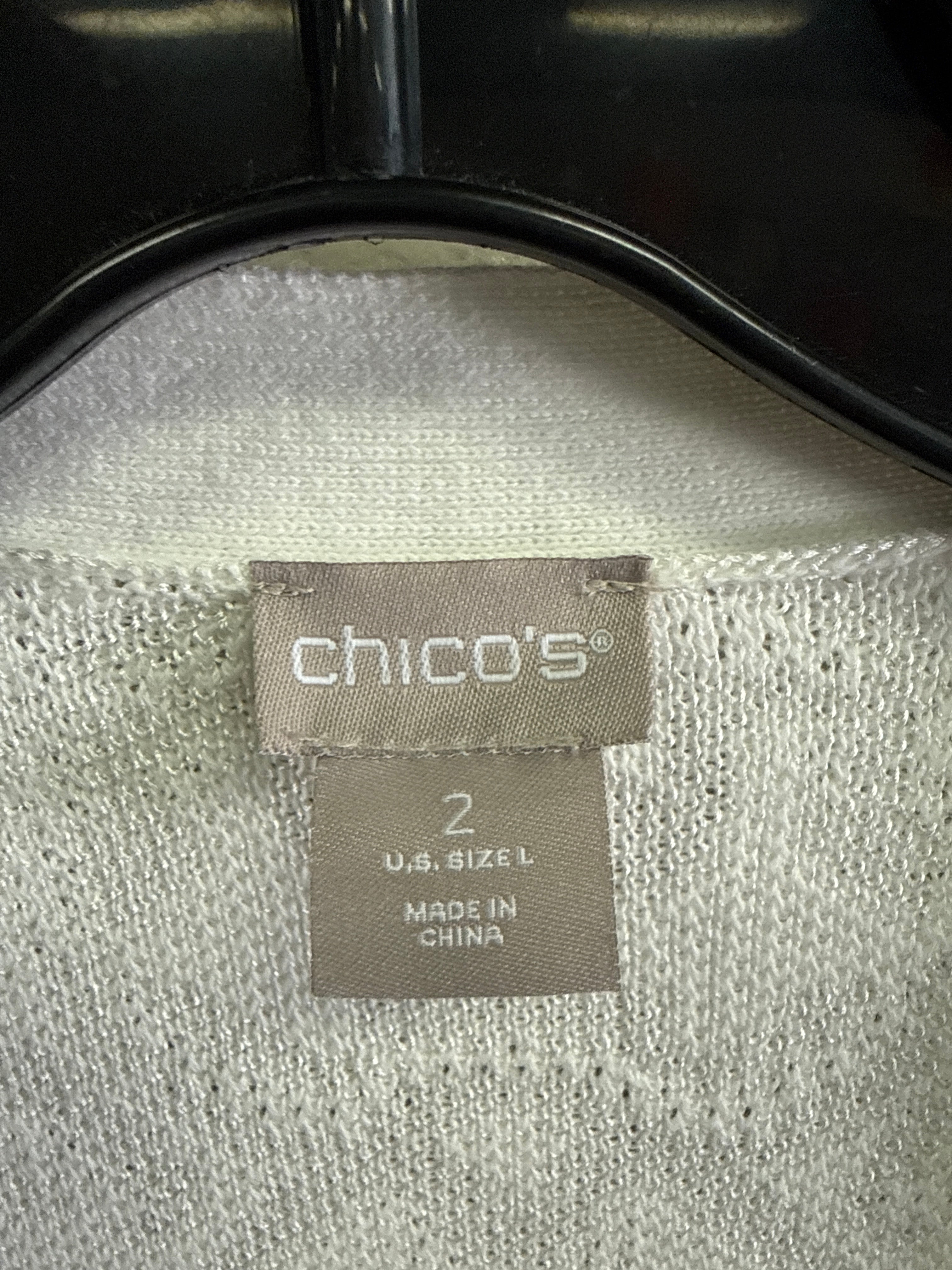 Chicos Floral Jacquard Cardigan (org$130)