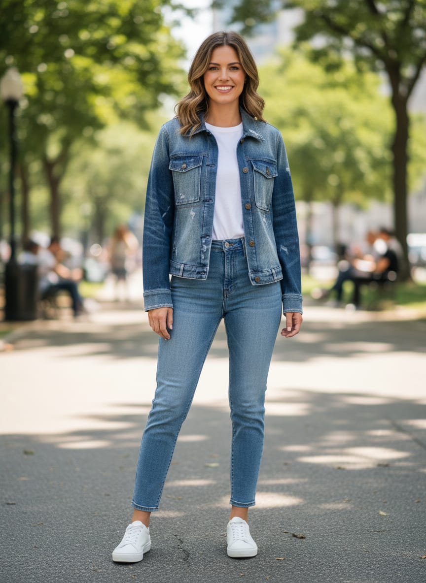 Evereve Denim Jacket (org$168)