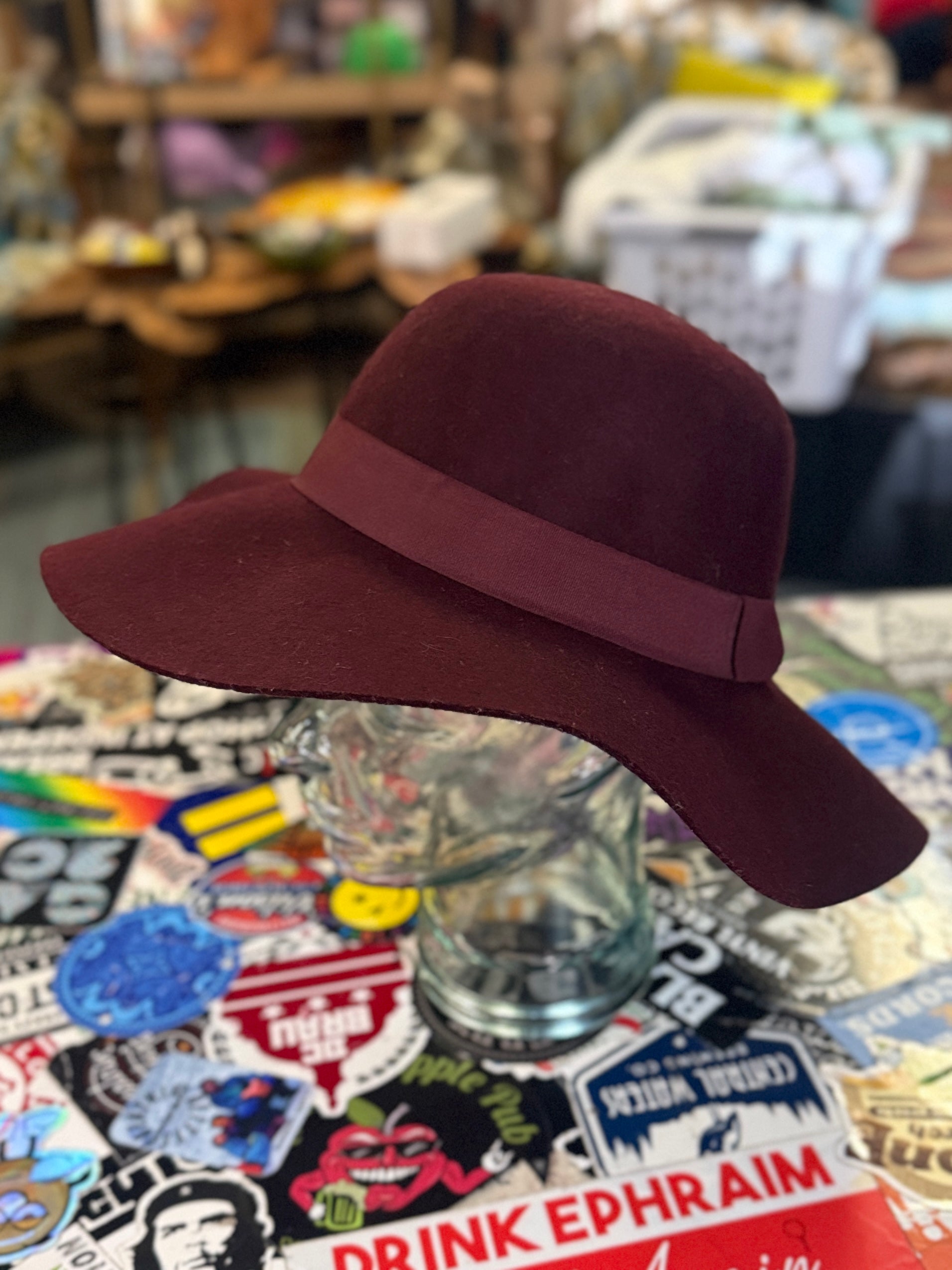 Felted Wool Wide Brim Hats