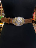 Ariat Belt w/ Shield Oval Buckle