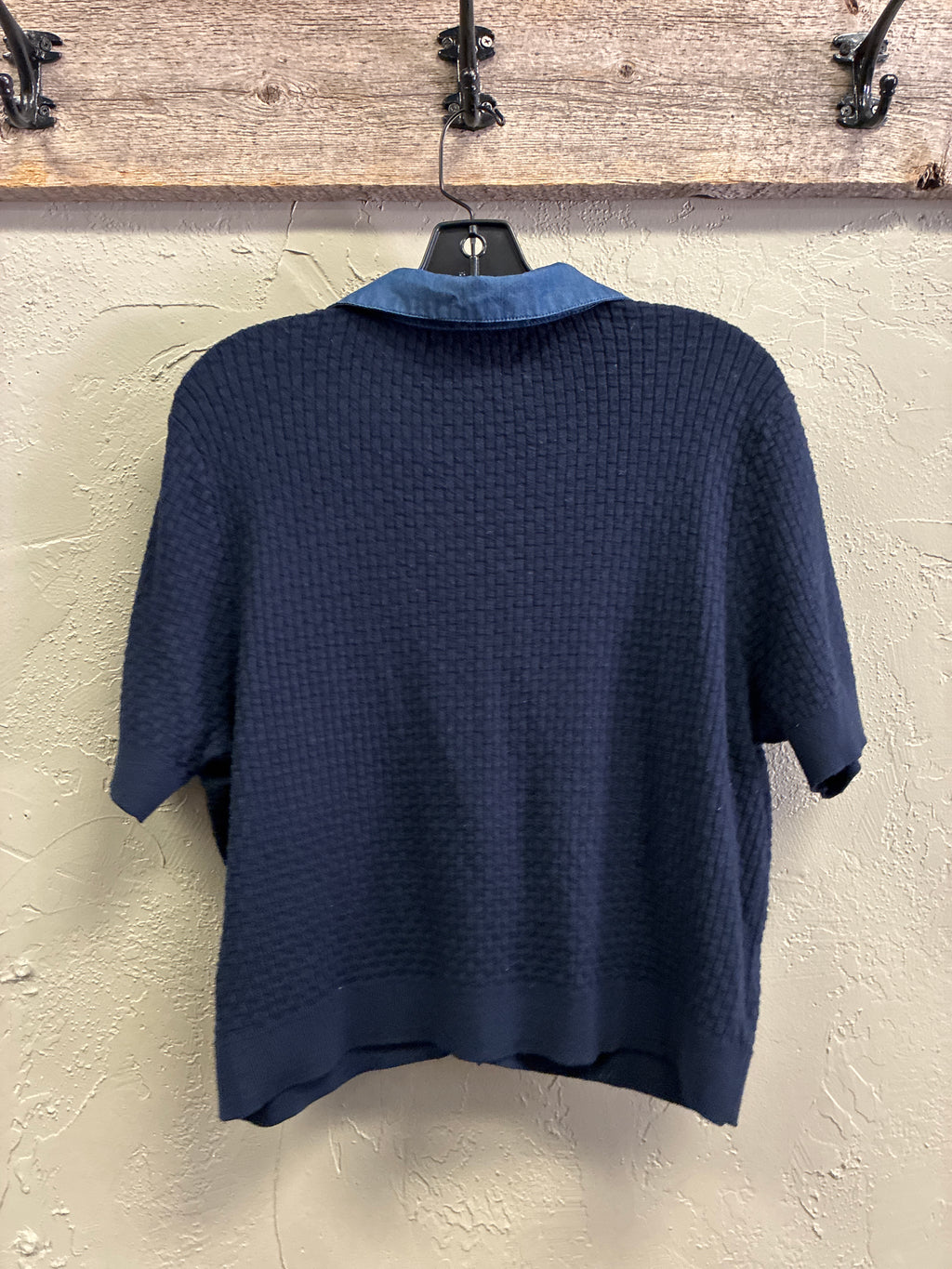 Chloe+Jasmine Short-Sleeve Waffle Knit Top