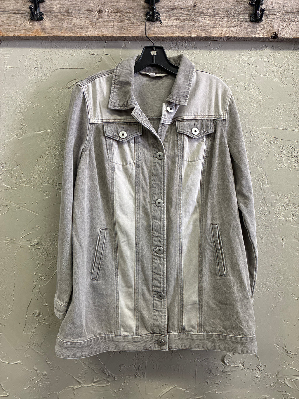 NWOT Indigo Thread Longline Denim Jacket (org$88)