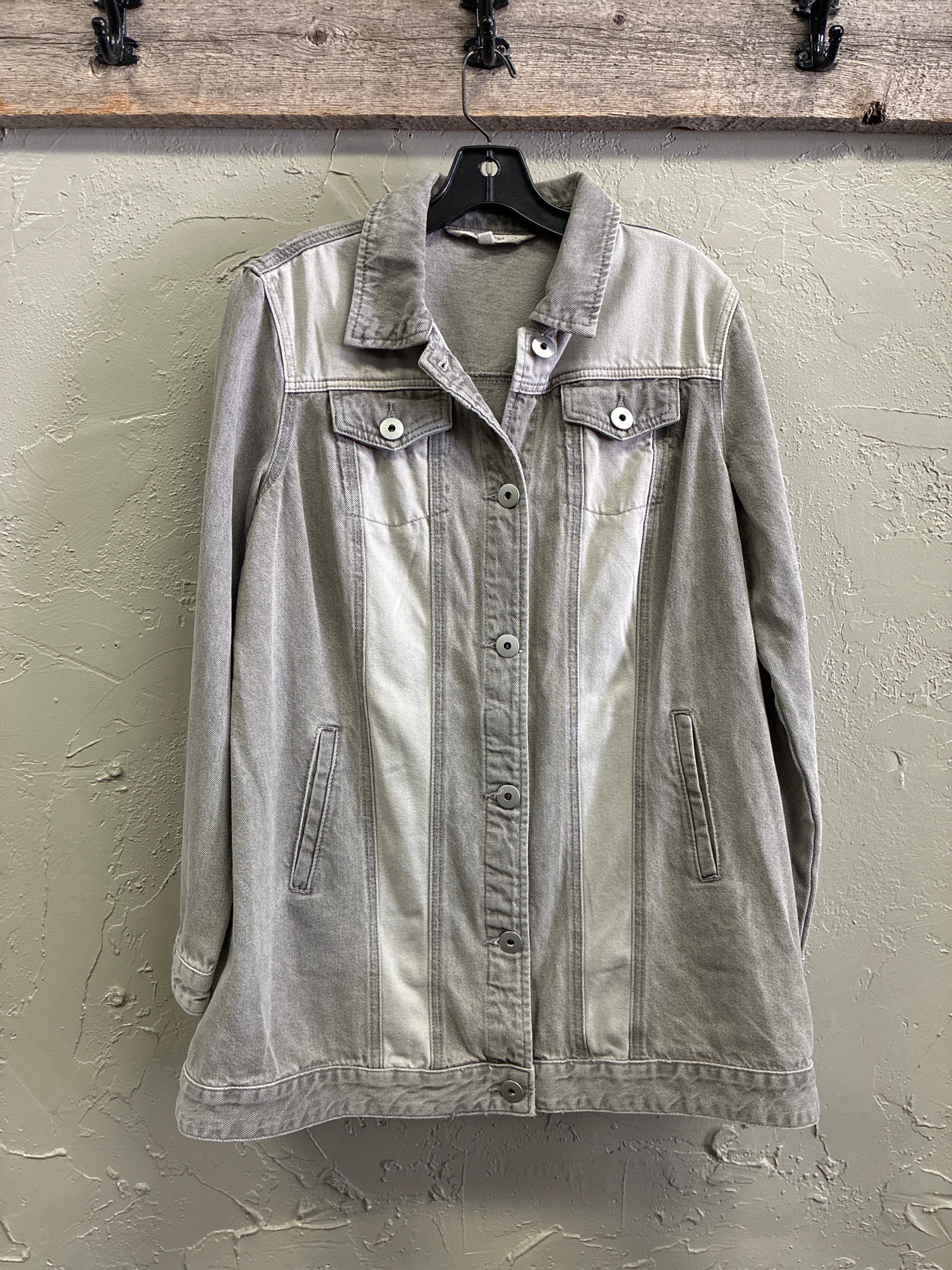NWOT Indigo Thread Longline Denim Jacket (org$88)