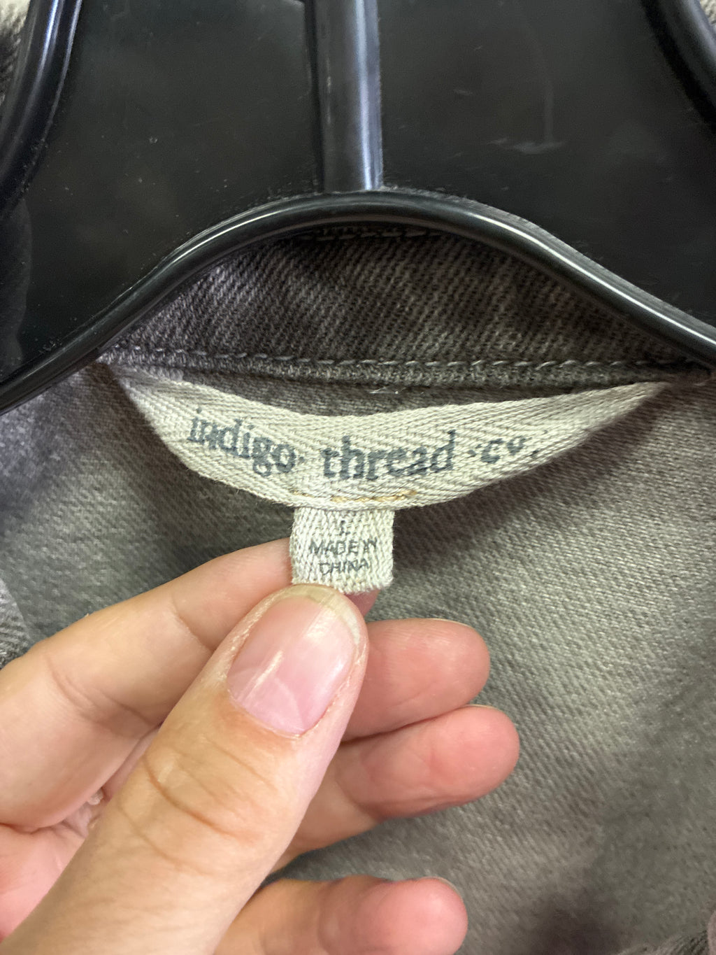 NWOT Indigo Thread Longline Denim Jacket (org$88)