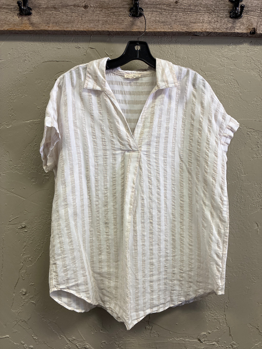Jane+Delancey Short-Sleeve Popover Top