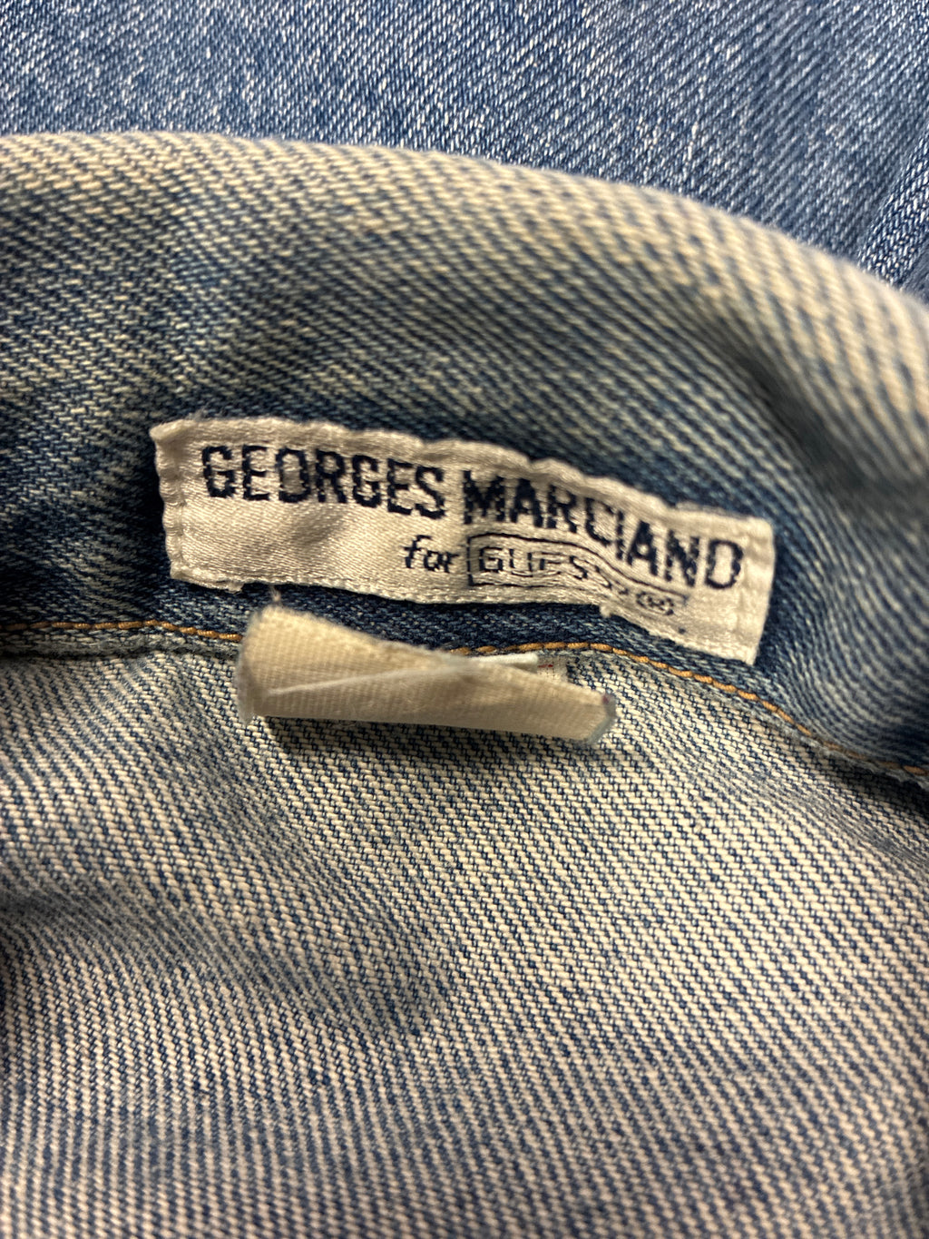 Vtg 80s Georges Marciano GUESS Denim Jacket