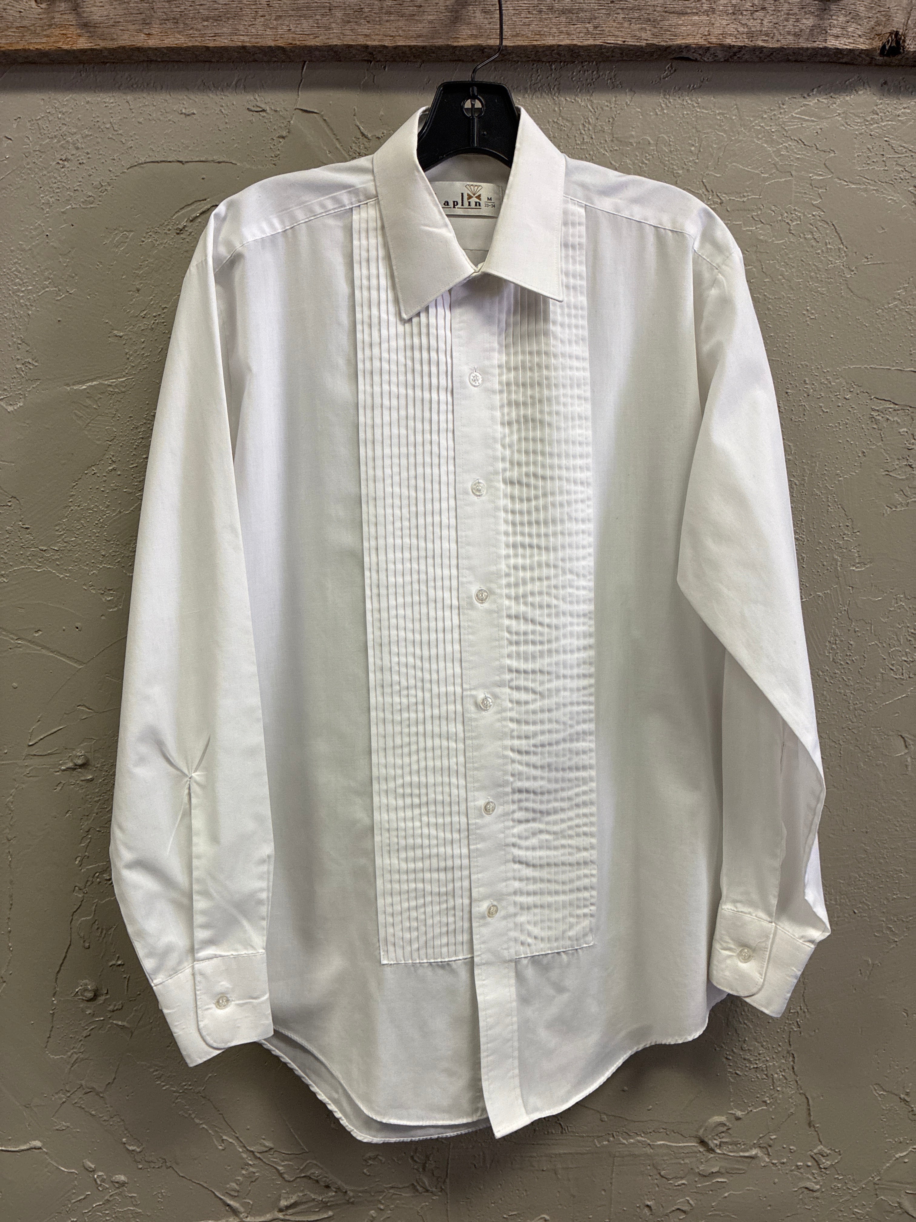 Chaplin Pleated Front Tuxedo Shirt