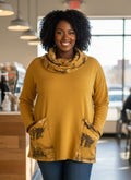 Oversized Cowl Neck Tunic
