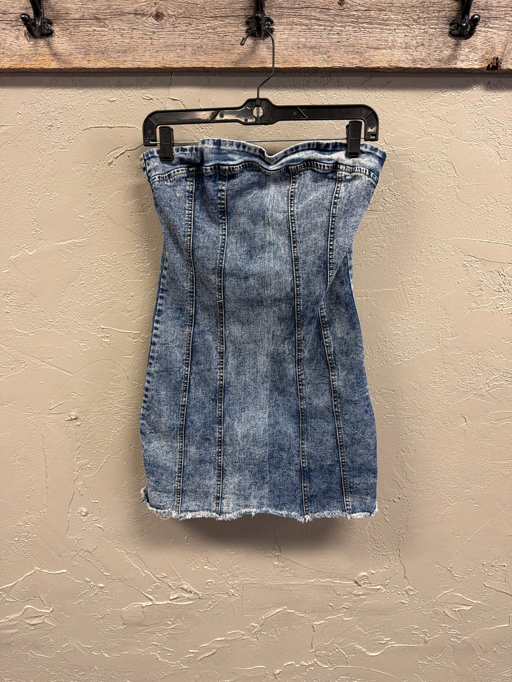 Refuge Strapless Denim Mini Dress