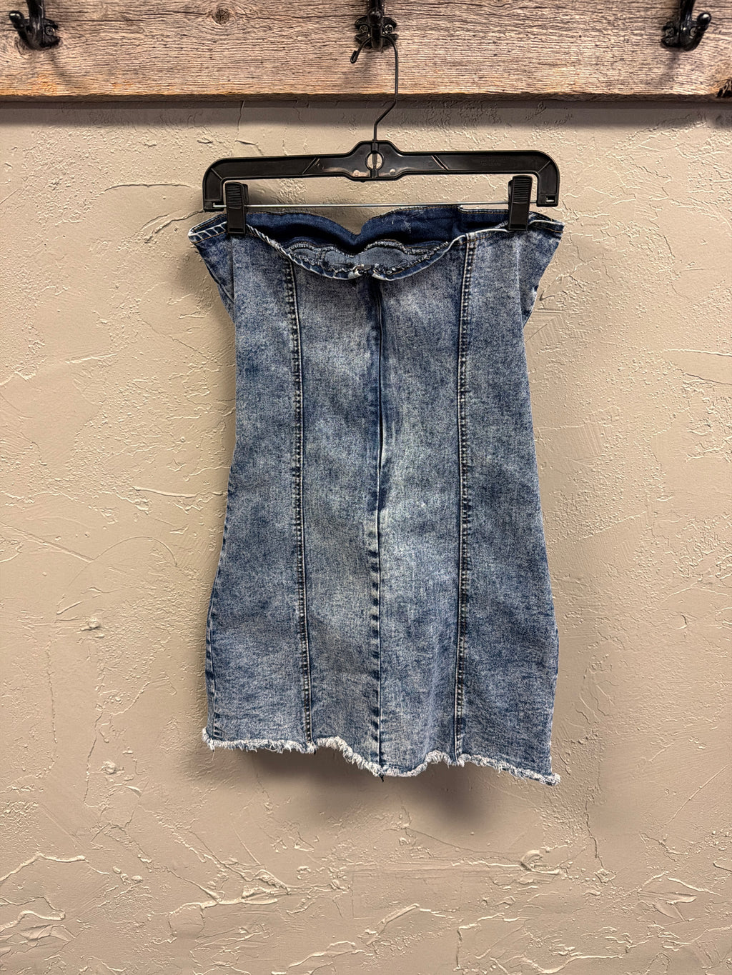 Refuge Strapless Denim Mini Dress