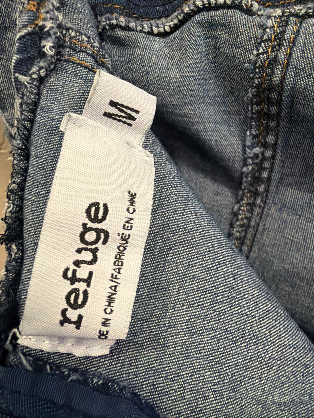 Refuge Strapless Denim Mini Dress
